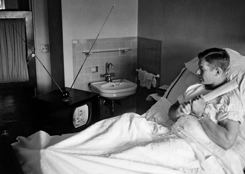 Mickey Mantle in Hospital